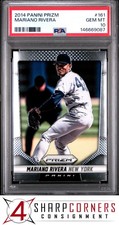 2014 PANINI PRIZM #161 MARIANO RIVERA YANKEES HOF PSA 10
