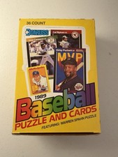 1989 DONRUSS BASEBALL UNOPENED WAX BOX - 36 SEALED PACKS, KEN GRIFFEY JR. RC?