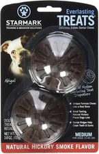 StarMark EVERLASTING DOG TREAT Hard Chew HICKORY SMOKE MEDIUM - 3 Pack