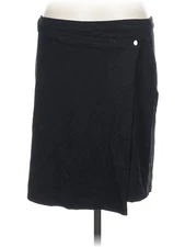 H By Halston Women Black Casual Skirt L