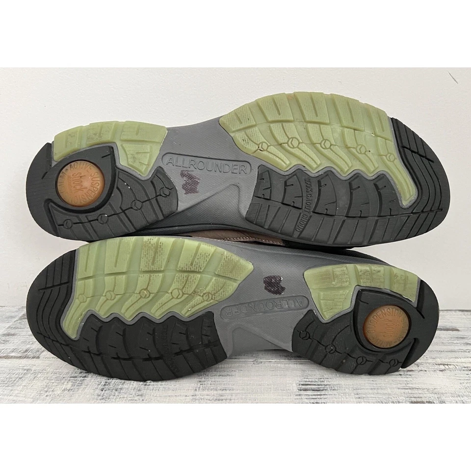 Mephisto Allrounder Marrón Negro Verde Mujer Talla 10.5 Tenis Zapatos Exterior Foto 3 de 4