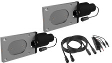 Qtp Bolt-on Qtec Dual Low Profile Oval Electric Cutout Valves - Pair