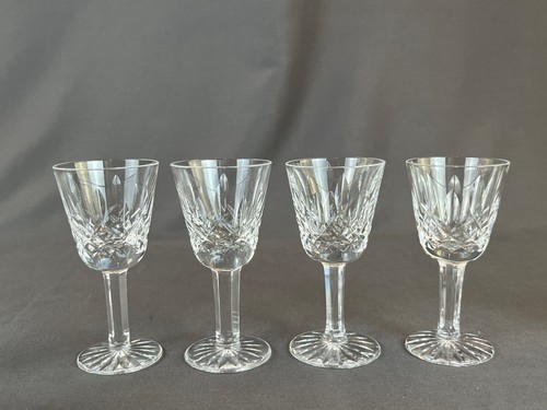12 Waterford Crystal LISMORE 3 ½” Small Liqueur Cocktail/Cordial Glasses: MINT - Picture 3 of 9