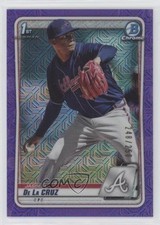 2020 Bowman Mega Box Purple Mojo Refractor /250 Jasseel De La Cruz #BCP-115 02fo