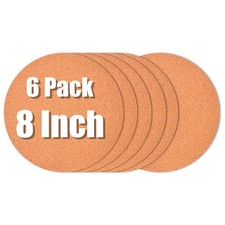 Posavasos de corcho, platillos redondos de corcho y plástico para plantas para jardinería, remaches de corcho...