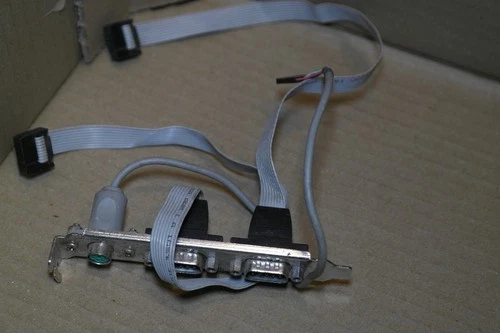 PS/2  mouse port mini DIN 5 pin for AT motherboards dual serial RS 232 port