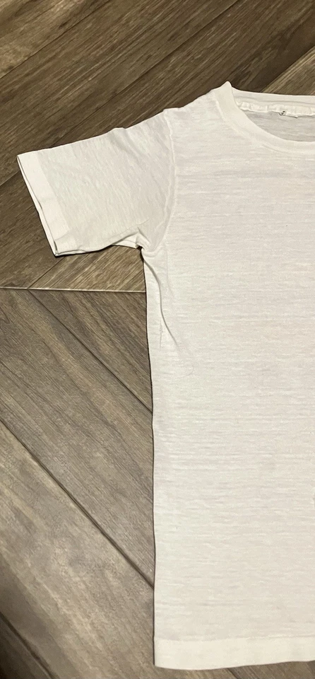 复古 Live Aid 85 费城 T 恤纸薄 XS 埃塞俄比亚救济乐队巡回演出 — 第 3/4 张图片