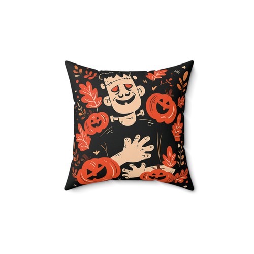 Halloween Frankenstein Throw Pillow and Cover Spooky Home Decor Accent Cushion - Picture 5 of 13