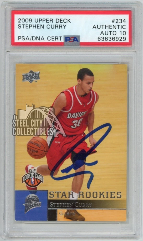 Stephen Curry Basketball Grade 10 Rookie Sports Trading Cards
