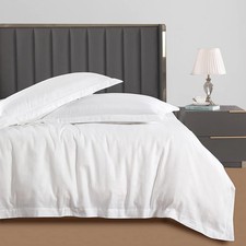 Duvet Cover Set, 3 Sided Zipper, 100 Cotton Duvet Cover 3 Pieces with one Duvet