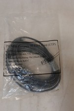 25FT BLACK 24AWG Cat5e 350MHz UTP Bare Copper Ethernet Network Cable NOS