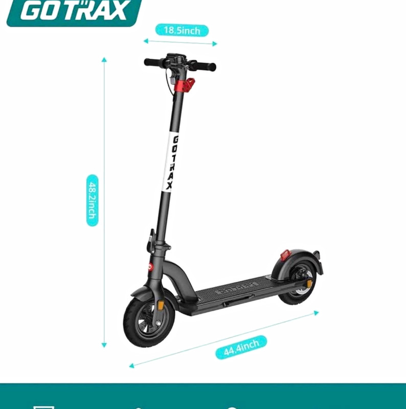 GOTRAX Foldable Electric Scooter for Adults w/ Digital Display, Headlight