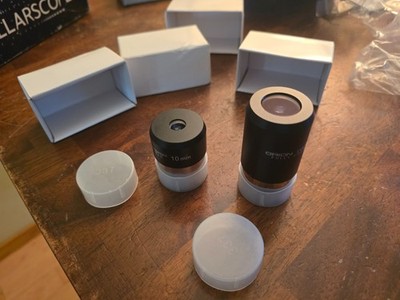 2 Orion Explorer II Fully Coated Telescope Eyepiece Lens 25mm + 07mm EUC!