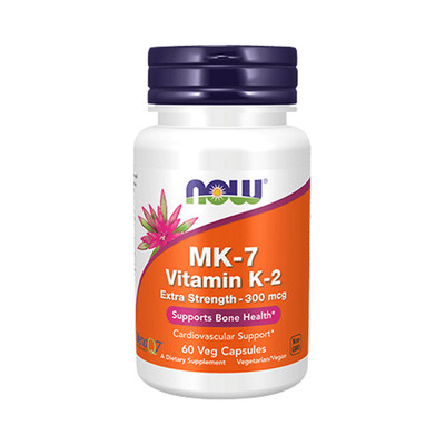 Now Foods MK-7 Vitamin K-2 Extra Strength 300 mcg (60 vcaps) Unflavoured