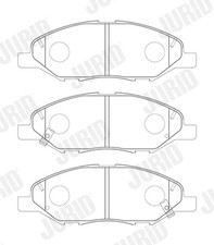 Bremsbeläge vorne JURID 574049J NISSAN MICRA III (K12)