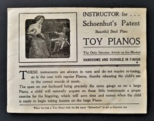 antique SCHOENHUT CATALOG w music PIANO CIRCUS SHOOTING GALLERY DOLL TOY CHIMES