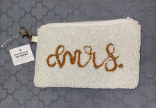 New Beaded “Mrs.” Change Purse Clutch Coin bag