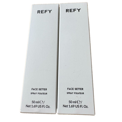 2x REFY Face Setter Clear Spray 1.69oz/50ml each NEW in SEALED Box SHIPS FREE
