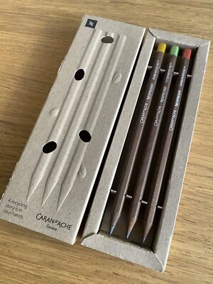 CARAN D'ACHE Nespresso X Caran D’ache - Set De 3 Crayons Graphite - Limited Edition - NEUF