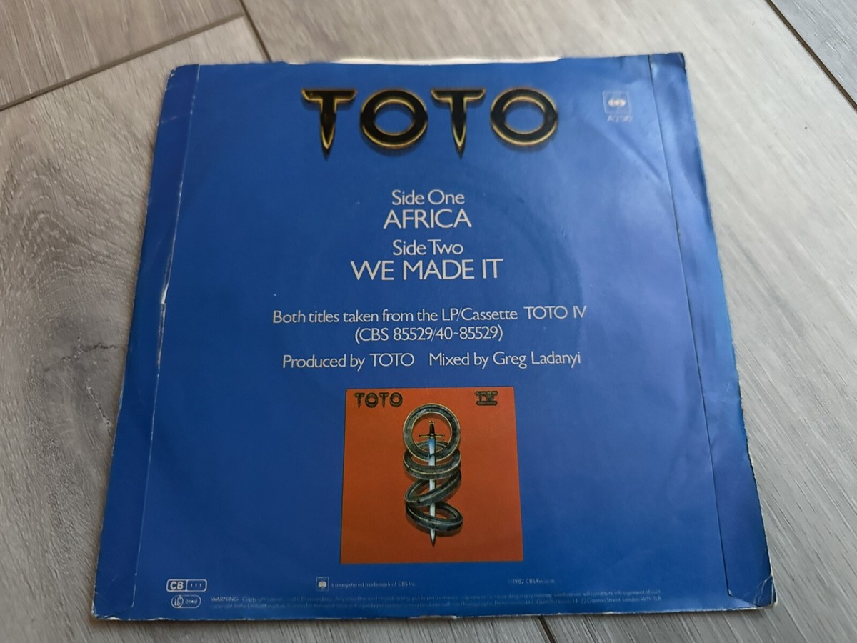 TOTO africa 1999 8センチCD Toto – Africa – Vinyl (7
