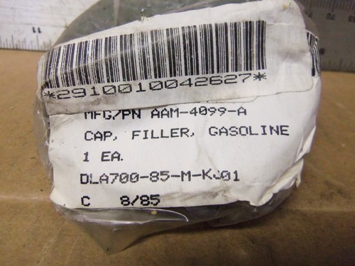 Slant - Gas Filler Opening Cap - P/N: AAM-4099-A (NOS) for M880 1-1/4 Ton Truck - Picture 7 of 9