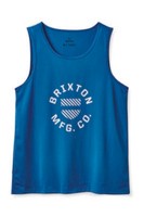 Brixton Shield Crest Mesh Tank Top Sky Blue Gr: M Brixton Supply