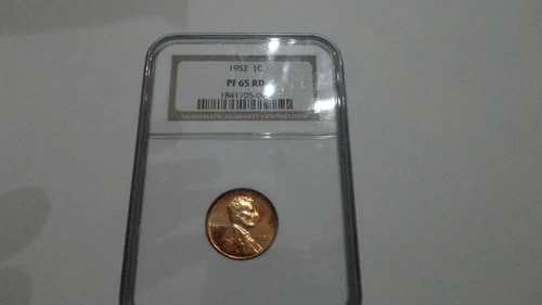 1952  "PROOF" LINCOLN CENT NGC **PR-65 RD**