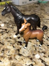 2 Safari LTD., miniature Pony/Horses Lot excellent use condition