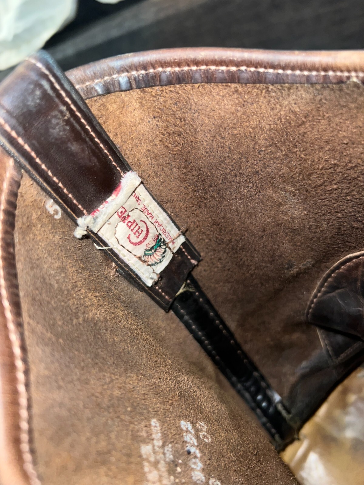 CHIPPEWA 99021 MEN  BROWN LEATHER ELEPHANT PRINT  Cowboy WESTERN BOOTS SIZE 11 D