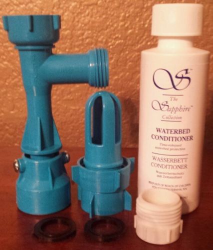 FREE FLOW WATERBED MATTRESS / PAD / LINER / HEATER / FILL DRAIN CONDITIONER KIT - Picture 5 of 7