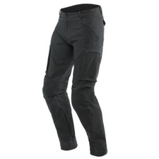 Pantaloni moto cargo Dainese Combat con protezioni su ginocchia e fianchi, Nero