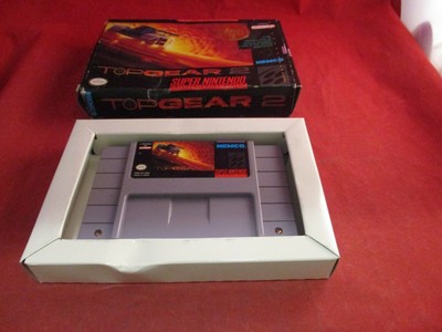 Top Gear 2 (Super Nintendo Entertainment System, 1993) SNES w/ Box game WORKS! 