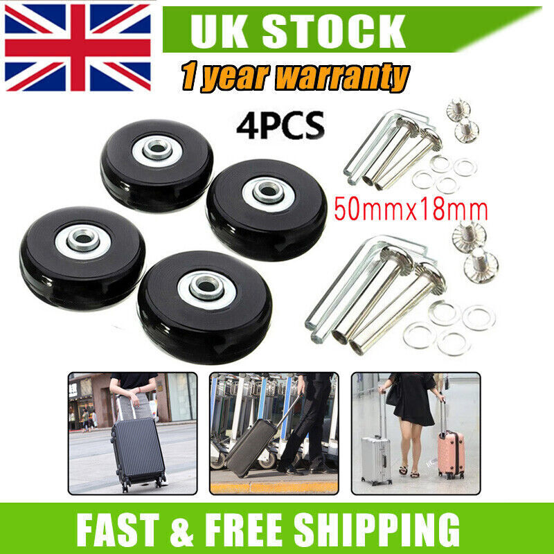 4Pcs Suitcase Wheels Replacement For Luggage Accessories Trolley
