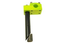 22.2mm BMX, FREESTYLER, CRUISER FOUR BOLT HANDLEBAR STEM TRENDY LIME GREEN TOP