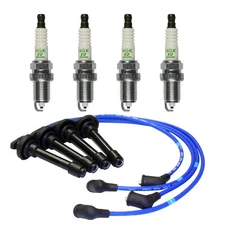 For Honda CRV Integra B20Z2 NGK Japan Spark Plug Wires HE56 + Plugs ZFR6F11 Set