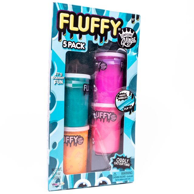 Oddly Satisfying Fluffy Slime 5 Pack Kids Compound Kings Squishy Fun For Sale Online Ebay