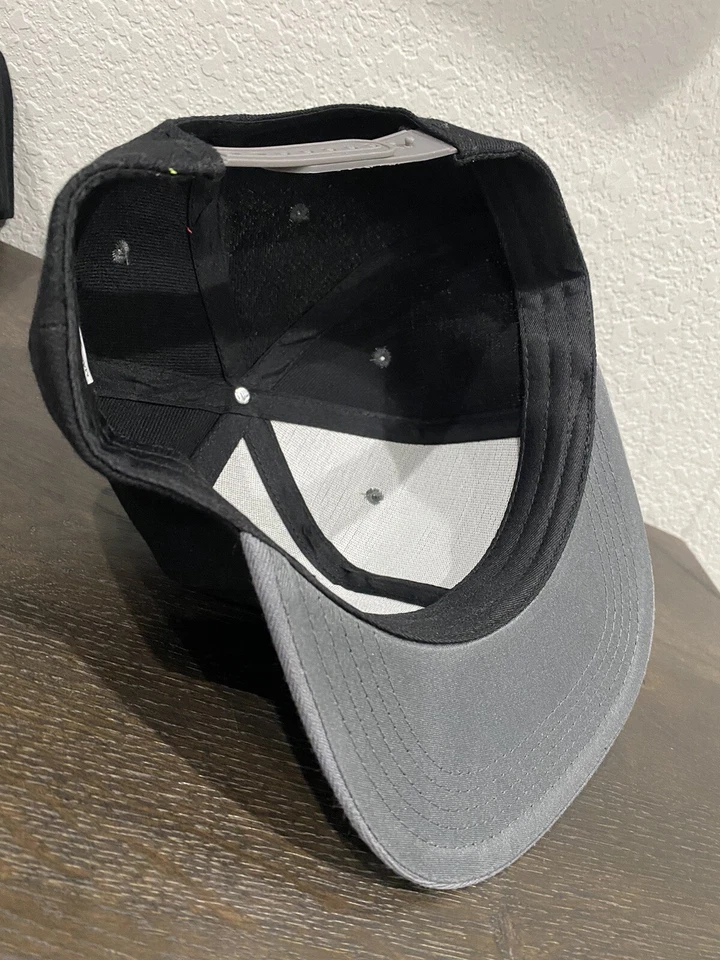 RAIDERS Las Vegas Oakland Los Angeles Clásico Logo Negro y Gris Snapback Gorra Gorra Foto 4 de 4