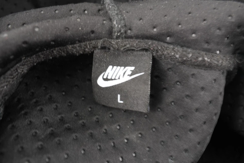 Chaqueta con capucha Nike Tech polar negra con cremallera completa para hombre talla L Foto 3 de 4