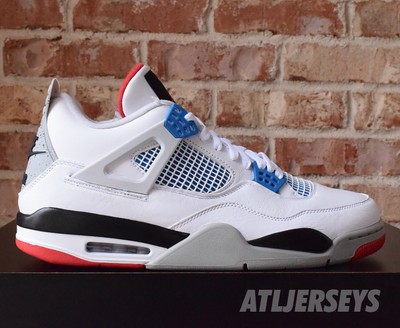 2019 Nike Air Jordan 4 IV Retro What The White Blue Fire Red CI1184-146 Size 13 193153086097 | eBay