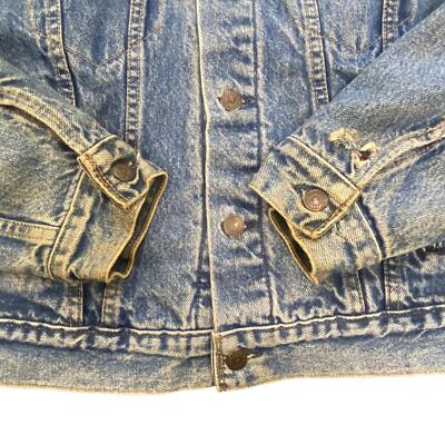 VTG 80s USA MADE LEVIS 70411 FLANNEL LINED DENIM TYPE 3