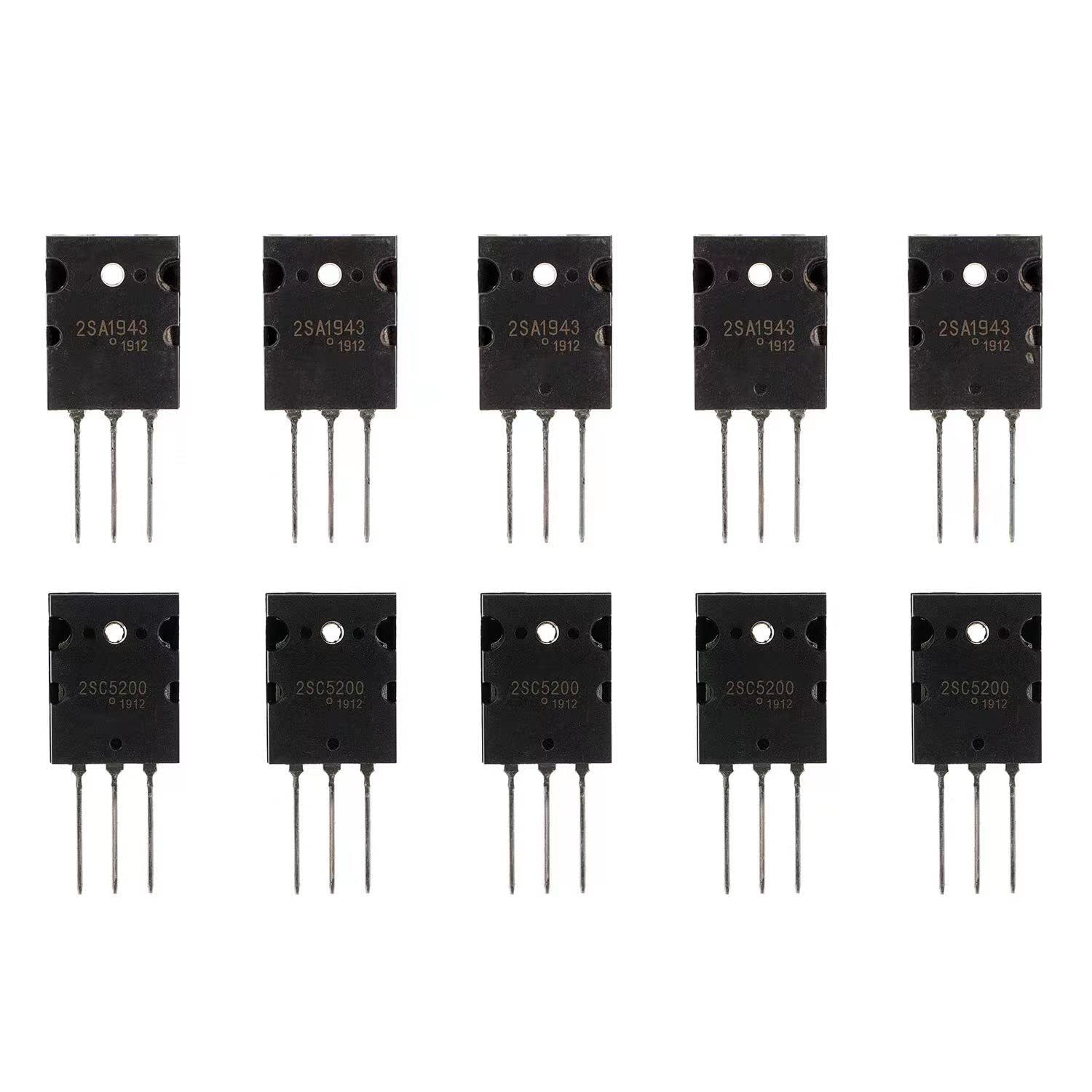 5 Pares 2Sa1943 2Sc5200 Amplificador Transistor Pnp Npn High Power