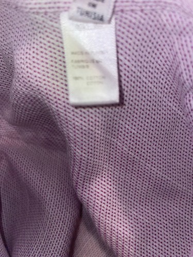 Armani Collezioi Shirt Mens sz L Purple Lilac 100% Cotton Button up Long Sleeve - Picture 6 of 7