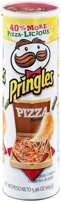 Pringles Potato Crisps Pizza, 5.96 oz Can (Pack of 12)