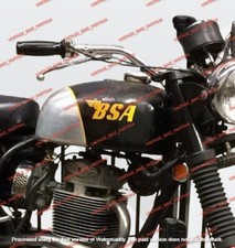 Serbatoio benzina BSA B25 B40 B44 C15 Victor Enduro Trials Scrambler alluminio nero