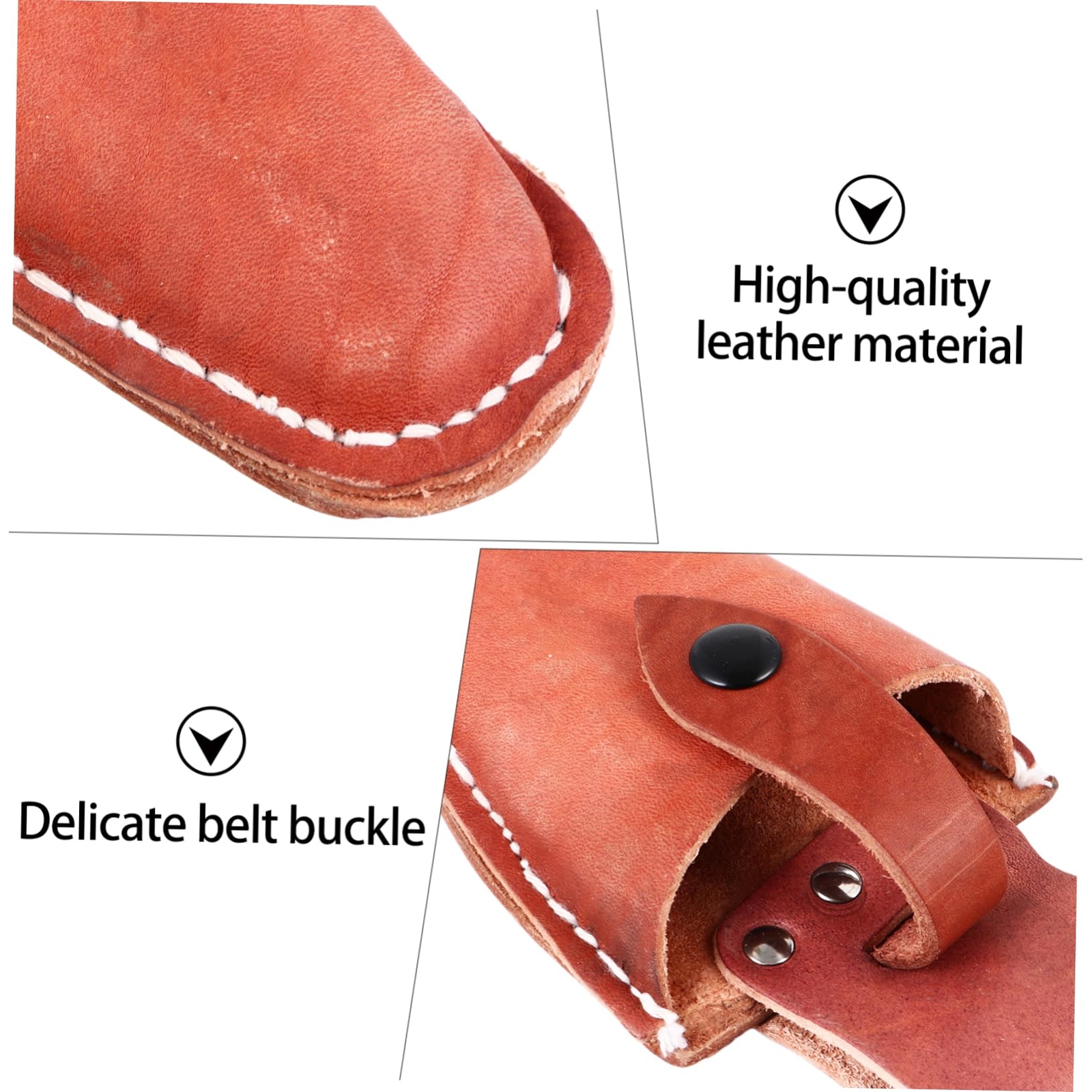 OFFSCH Scissors Case Pruning Pliers Bag Scissors Tip Cover Leather Snap Leath...