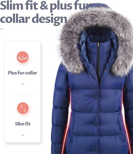 CREATMO US Jackets For Men Big And Tall Winter Coats Men's Warm Coat Thicken Puffer Jacket Quilted Parka With Fur Trimmed Hood Bubble Fleece Lined Brown 2X At Men's Clothing Store