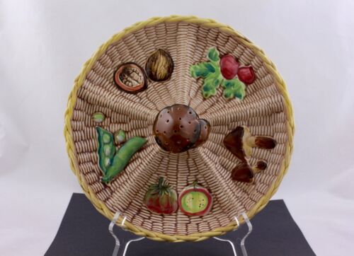 VINTAGE TILSO CERAMIC 10” APPETIZER TRAY WITH TOOTHPICK HOLDER - MINT - Picture 2 of 7
