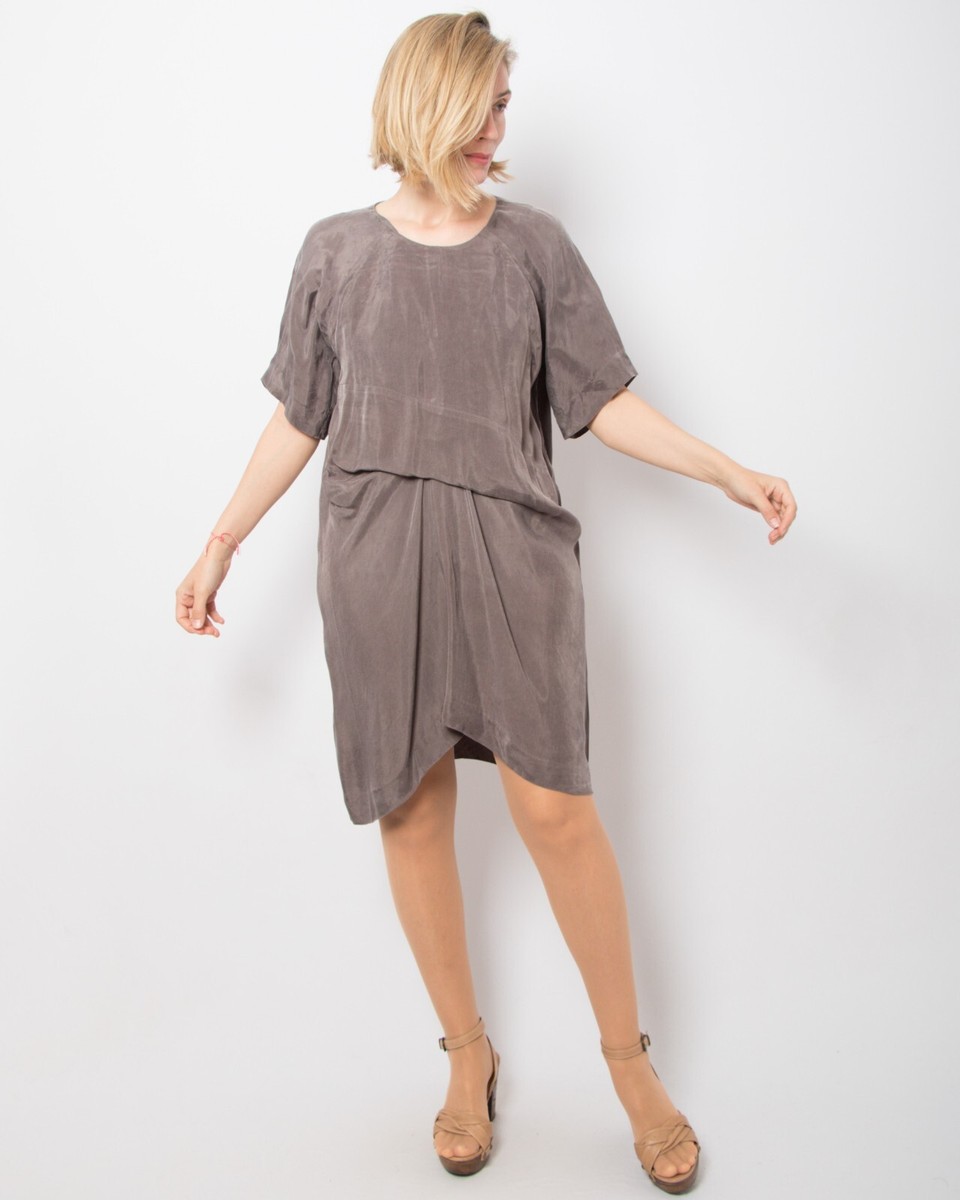 cos waisted dress with pleats WAISTED PLEATED MIDI DRESS