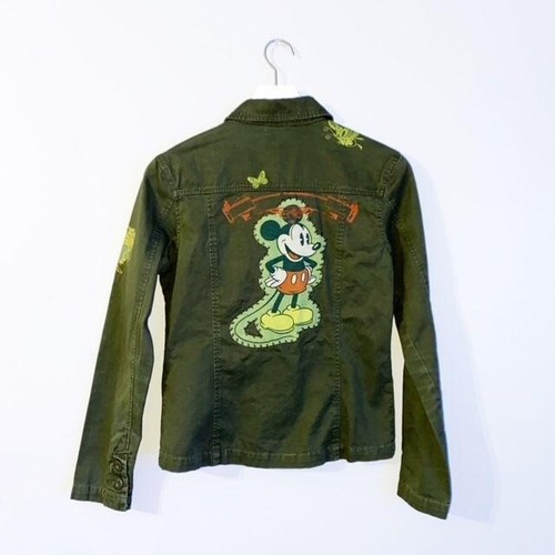 Una utilidad de Disney Mickey Mouse Chaqueta de abrigo mujer pequeña verde  | eBay