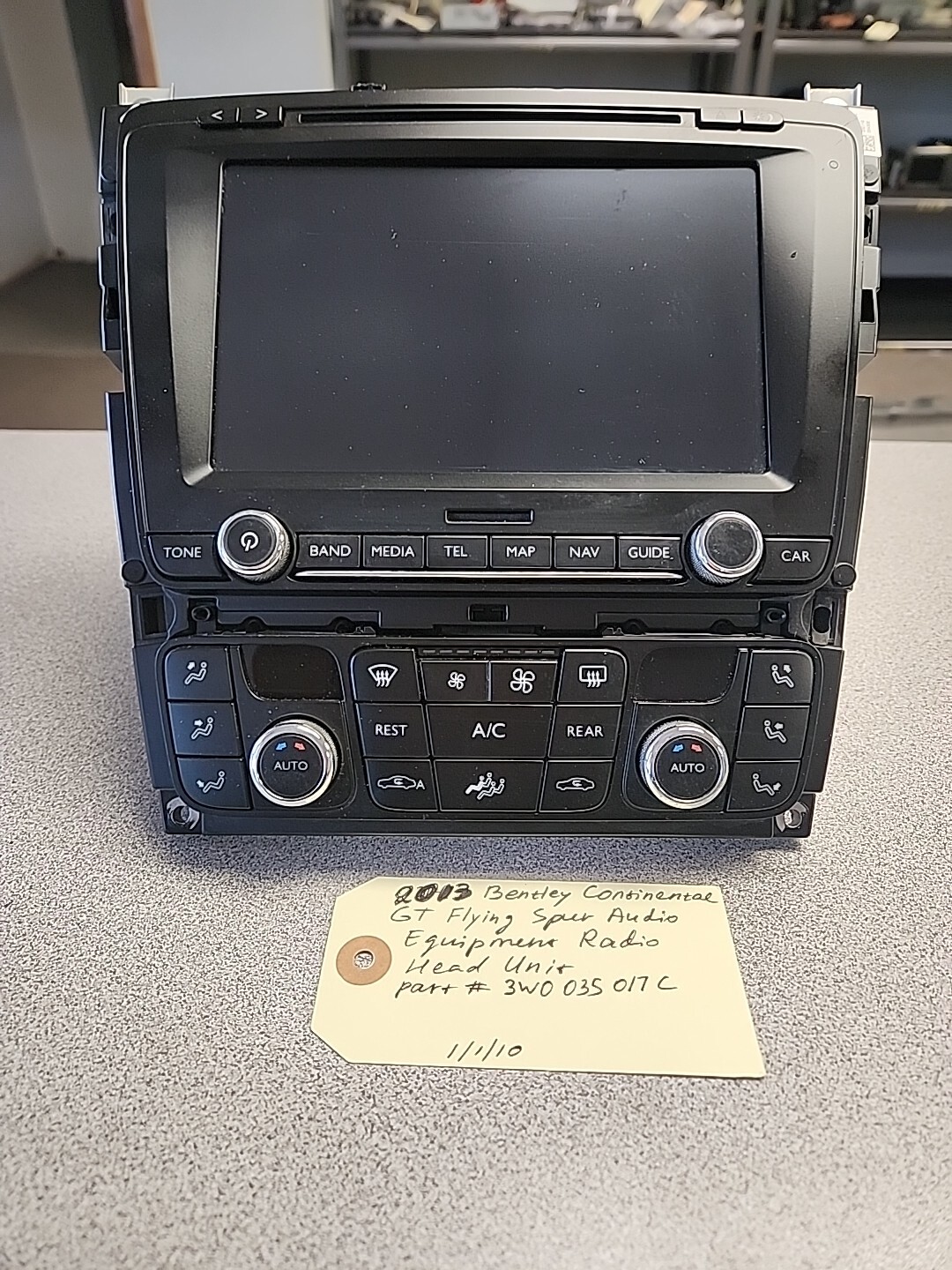 2013 Bentley Continental GT Flying Spur Audio Equipment Radio HeadUnit3W0035017C